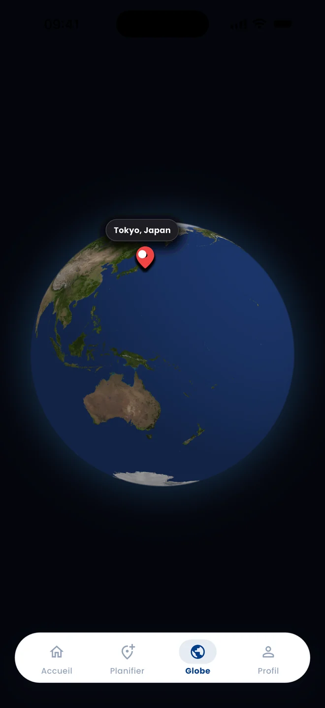 Le globe des voyages